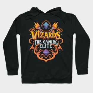 Wizards : the Gaming elite in the style of Mystical Symbols Hoodie